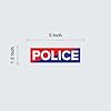 Self-Adhesive Vinyl Sticker 'Police' for Motorbikes and Cars (5 x 1.5 Inches, Waterproof) - Image 2
