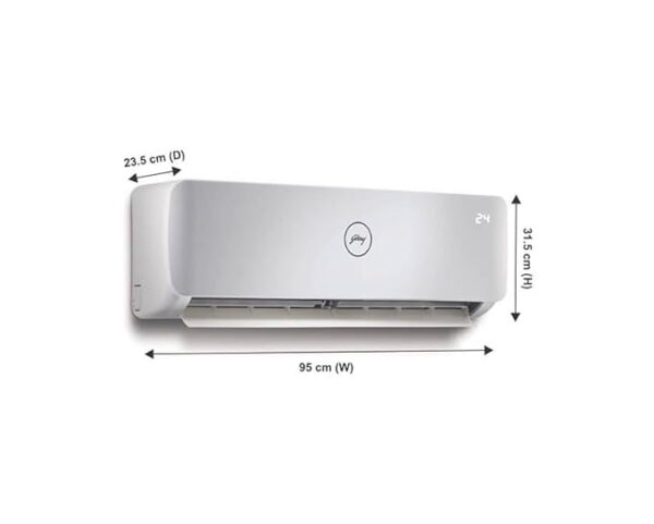 GODREJ 1.5 Ton 3 Star Copper, Convertible 6-in-1 Cooling,Insta Cool & Flexicool Split Air Conditioner (SIC 18NTC3 WYE, White) - Image 2