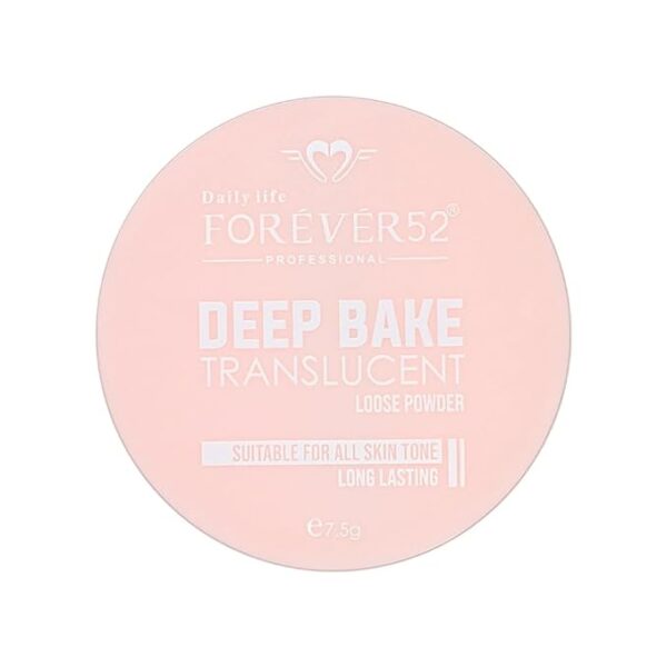 Forever52 Daily Life Deep Bake Translucent Matte Loose Powder For All Skin Type | Lightweight Makeup Setting Powder For Skin Type (Cherry Blossom, 7.5 G),Beige - Image 2