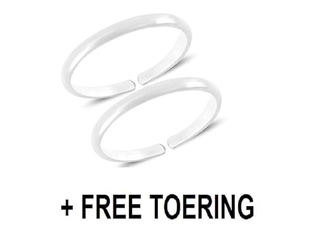 A-One Collection Anklets (Payal) Silver Plain Descent Style For Women & Girls - Image 3