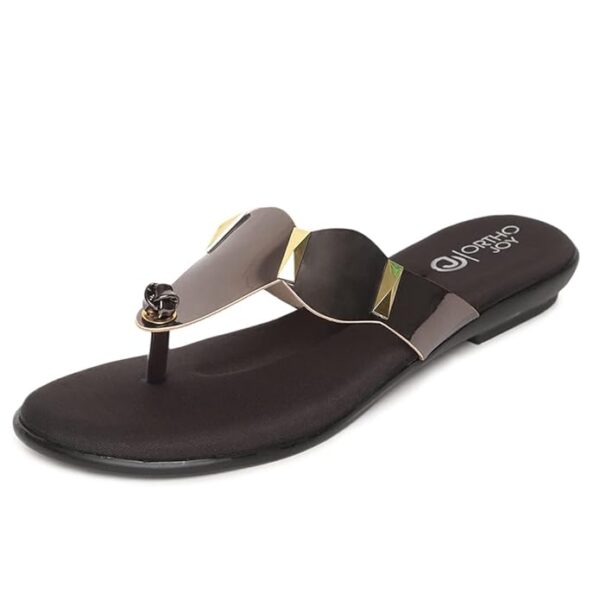 ORTHO JOY Fancy doctor slippers | Soft and stylish chappal for women | Comfortable flat sandals for women stylish - Image 5