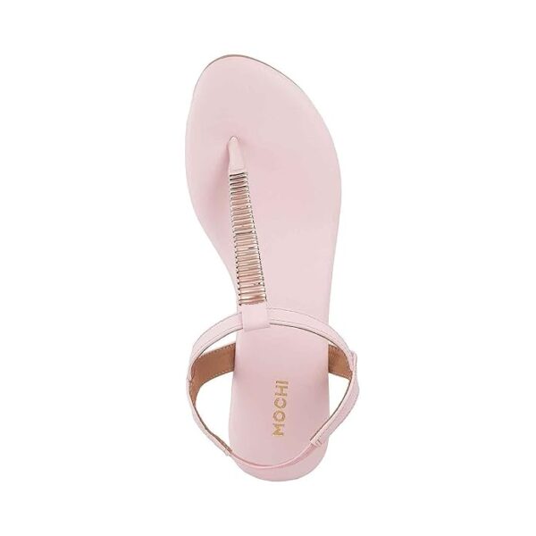 Mochi Women's Faux Leather Flat Fashion Sandals
