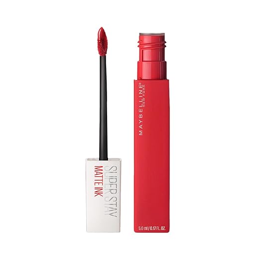 Maybelline New York Liquid Matte Lipstick, Long Lasting, 16hr Wear, Superstay Matte Ink, 20 Pioneer, 5ml