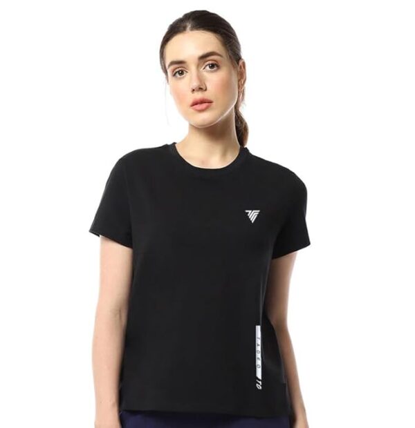 TADEX Women's Slim Fit Round Neck Sports T-Shirt | Lightweight, Stretchable & Quick Dry Fit Activewear | Sweat-Wicking Gym, Running, Yoga, Workout & Casual Wear Tee - Image 2