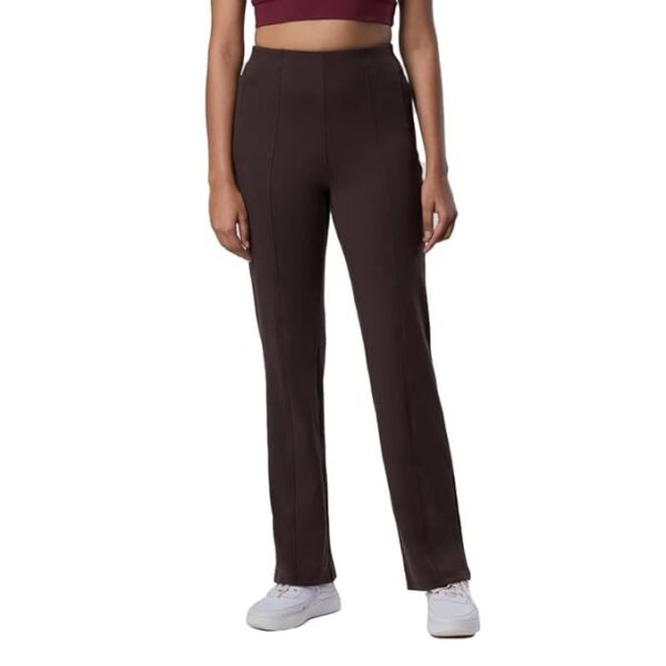 BlissClub Women The Ultimate Straight Pants | Trousers for Women | Straight Fit | Pintuck Design | Polyester