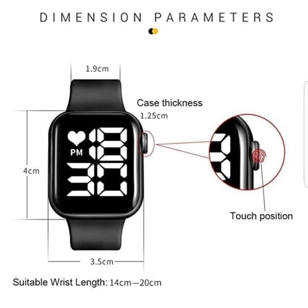 SELLORIA Color Digital Watch - for Boys & Girls Digital Watch - for Boys & Girls Watch Mens for Kids Women Men Couple Electronic Digital Sports Watch - Image 2