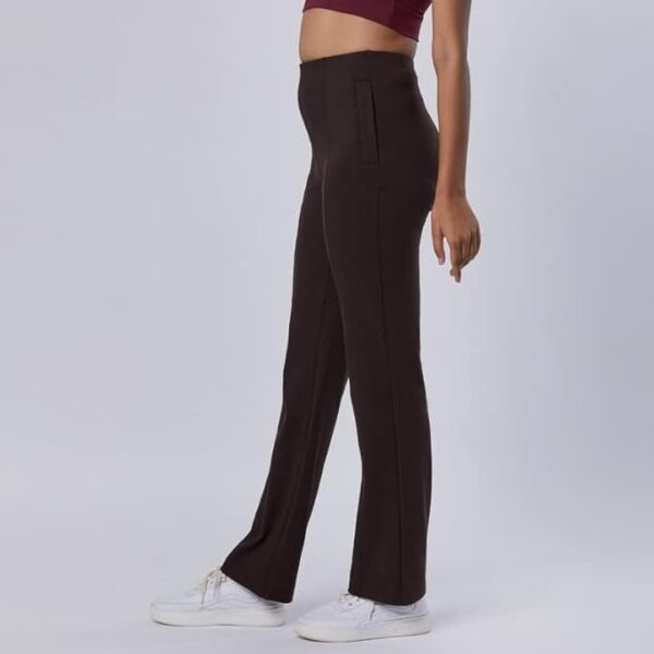 BlissClub Women The Ultimate Straight Pants | Trousers for Women | Straight Fit | Pintuck Design | Polyester - Image 3