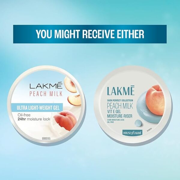 LAKMÉ Peach Milk Vit E Gel Moisturizer, Lightweight Gel to Hydrate Skin | With Vitamin E -200gm - Image 3