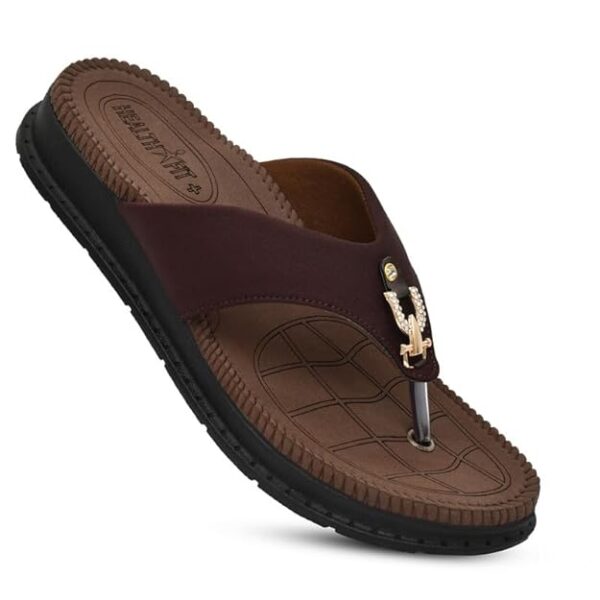 HEALTH FIT Diabetic & Orthopedic with Super Extra Soft Ortho Care Anti-Skid Doubleu Flip-Flops for women Slippers/Doctor Chappal & Footwear HF329 - Image 2