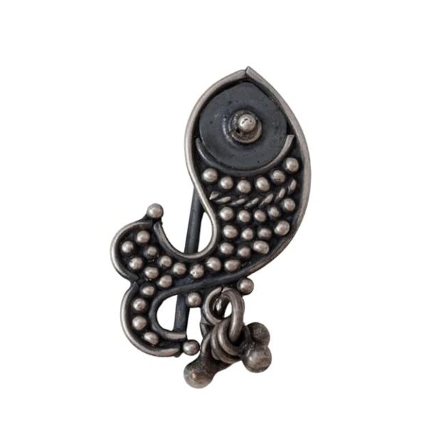 House Of Aadyaa Matsya Nath For Women (Left, Clip on) | 92.5 Silver