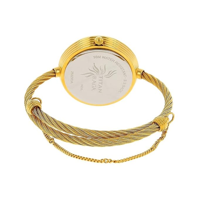 Titan Raga Garden of Eden Champagne Dial Analog Stainless Steel Strap watch for Women-NS2532YM01/NT2532YM01 - Image 2