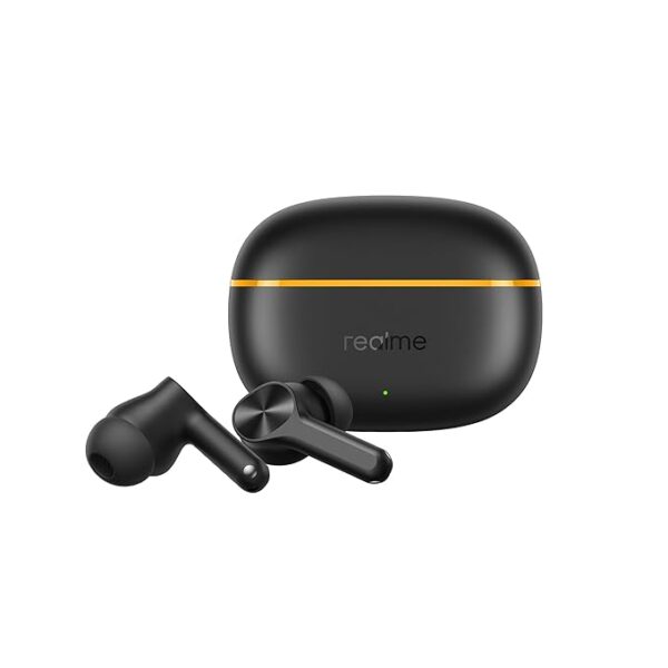 realme Buds T200 Lite Bluetooth in Ear Earbuds,4 Mic, AI ENC for Calls,48 Hours Total Playback with Fast Charging and Low Latency Gaming TWS,Google Fast Pair, with mic (Volt Black) - Image 2