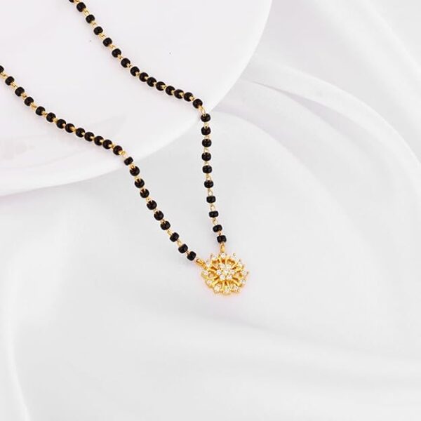 GIVA 925 Silver Golden Full of Promise Mangalsutra| Necklace to Gift Women & Girls | With Certificate of Authenticity and 925 Stamp | 6 Months Warranty - Image 5