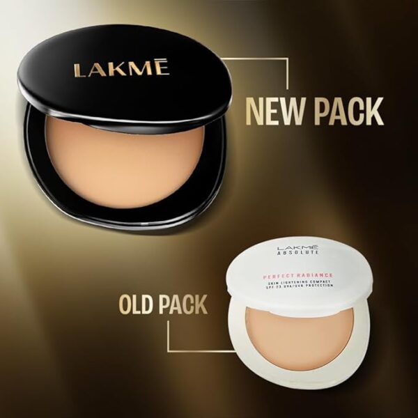LAKMÉ The Original Collection Ultimate Glam Natural Compact For Oily Skin Type, 8 Gram, Gold - Image 4