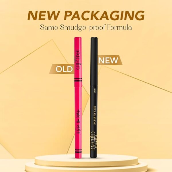 LoveChild Masaba Kajal Pencil Coal Black Matte - Smudge-proof & Waterproof, Long-lasting Deeply Pigmented Eyeliner for Women, Makeup Essential (0.36g) - Image 3