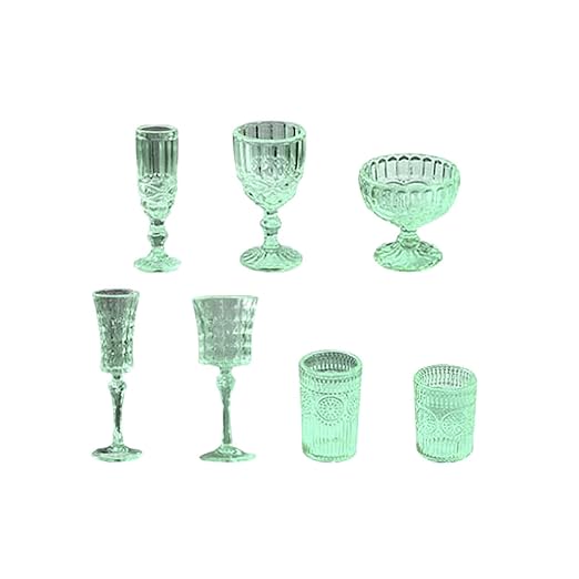 THE STYLE SUTRA 7X 1/6 Scale Dollhouse Cups Dollhouse Accessories for Dollhouse Kitchen Home Green - Image 3