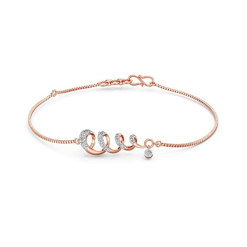 Joyalukkas 18k (750) Purity VS Clarity & IJ Coloured Spiral Essence Bracelet For Women