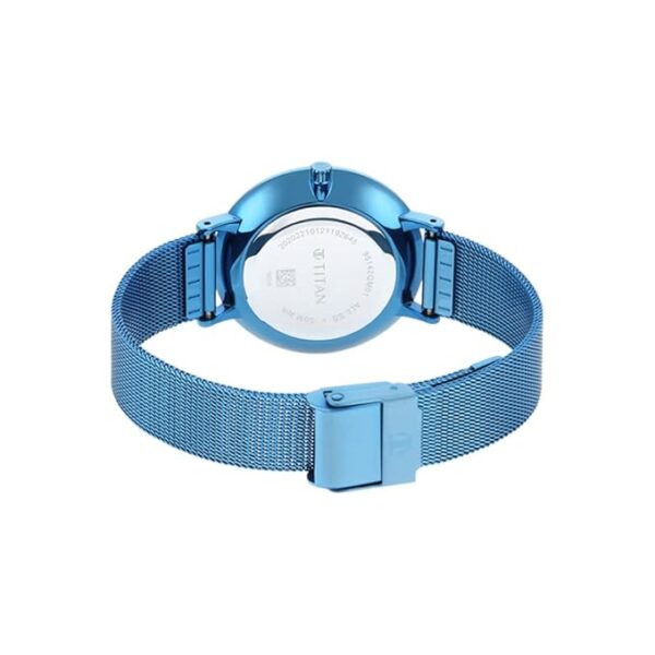 Titan Women Metal Analog Blue Dial Watch-95142Qm01/Np95142Qm01, Band Color-Blue - Image 2