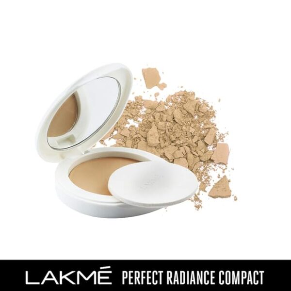 LAKMÉ Ultimate Glam Matte Compact, Skin Lightening For Oily Skin Compact Powder With Vitamin B3,, 8 Gram, Ivory - Image 2