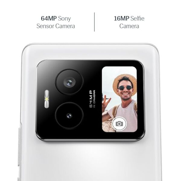 Lava Blaze Duo 5G (Artic White, 6GB RAM, 128GB Storage) |Segment's First Secondary Screen|120 Hz Curved Amoled Display | 64 MP Camera (Sony Sensor) | MediaTek Dimensity 7025 Processor - Image 6