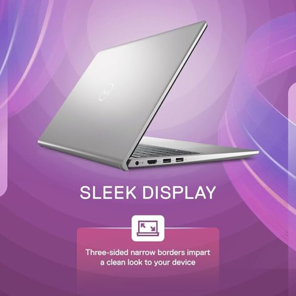 (Refurbished) Dell 15 Thin & Light Laptop, Intel Core i7-1255U Processor, 16GB DDR4 + 512GB SSD, 15.6" (39.62cm) FHD 120Hz 250 nits Display, Backlit KB, Win 11 + MSO'21, 15 Months McAfee, Platinum Silver, 1.65kg - Image 2