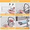 DHARMINSON Stainless Steel Faucet Storage Rack, Kitchen Bathroom Sink Organizer, Silver, Medium, 1 Tier, Countertop Mount, Adjustable, Sponge Holder, Soap Dish, Shampoo Bottle Holder - Image 4