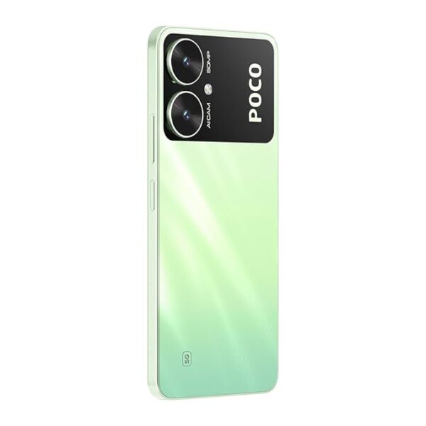POCO M6 5G (Polaris Green, 8GB RAM, 256GB Storage) | MediaTek Dimensity 6100+ 5G Processor | 5000 mAh Battery + 18W Fast Charging | 50 MP AI Dual-Camera System & Side Fingerprint Sensor - Image 3