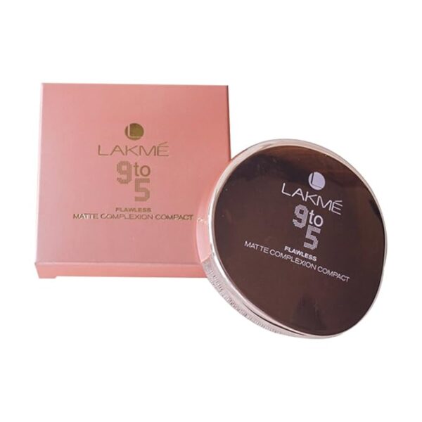 Lakme 9 to 5 Flawless Matte Complexion Compact Powder, Apricot, Absorbs Oil, Conceals & Gives Radiant Skin - All Day Matte Finish Face Makeup, 8 g - Image 4