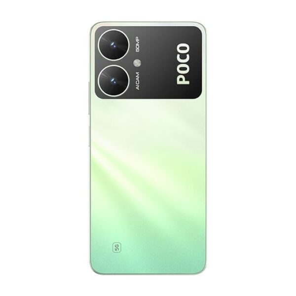 POCO M6 5G (Polaris Green, 8GB RAM, 256GB Storage) | MediaTek Dimensity 6100+ 5G Processor | 5000 mAh Battery + 18W Fast Charging | 50 MP AI Dual-Camera System & Side Fingerprint Sensor - Image 4