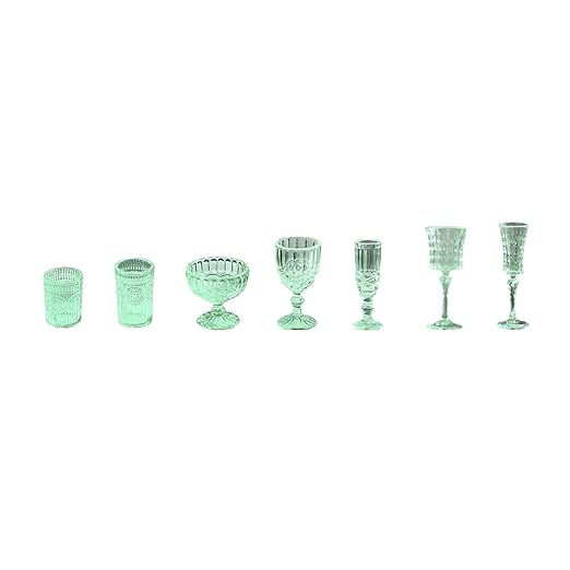 THE STYLE SUTRA 7X 1/6 Scale Dollhouse Cups Dollhouse Accessories for Dollhouse Kitchen Home Green - Image 2