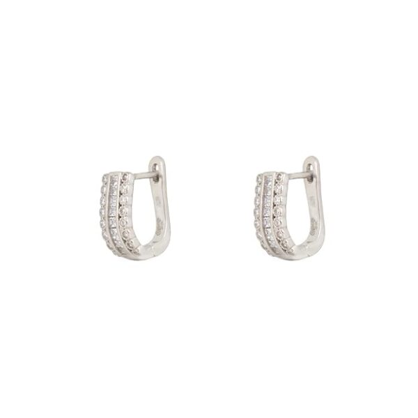 GIVA 925 Silver Zircon Charm Stud Earrings | Gifts for Girlfriend, Gifts for Women and Girls | With Certificate of Authenticity and 925 Stamp | 6 Month Warranty* - Image 3