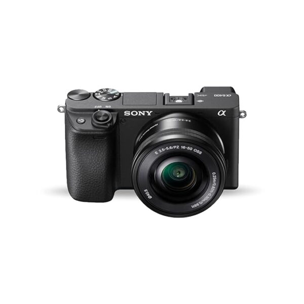 Sony Alpha ILCE-6400L 24.2MP Mirrorless Camera (Black) with 16-50mm Power Zoom Lens | APS-C Sensor | Real-Time Eye Auto Focus | 4K Vlogging Camera | Tiltable LCD - Black