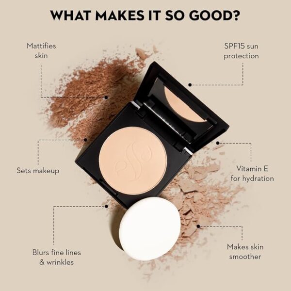 SUGAR Cosmetics Dream Cover Matte Compact Powder With SPF 15 & Vitamin E | Pressed Setting Powder | Blurs Pores | 6gm - 10 Latte - Image 3