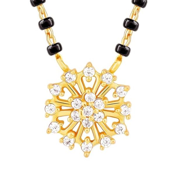 GIVA 925 Silver Golden Full of Promise Mangalsutra| Necklace to Gift Women & Girls | With Certificate of Authenticity and 925 Stamp | 6 Months Warranty