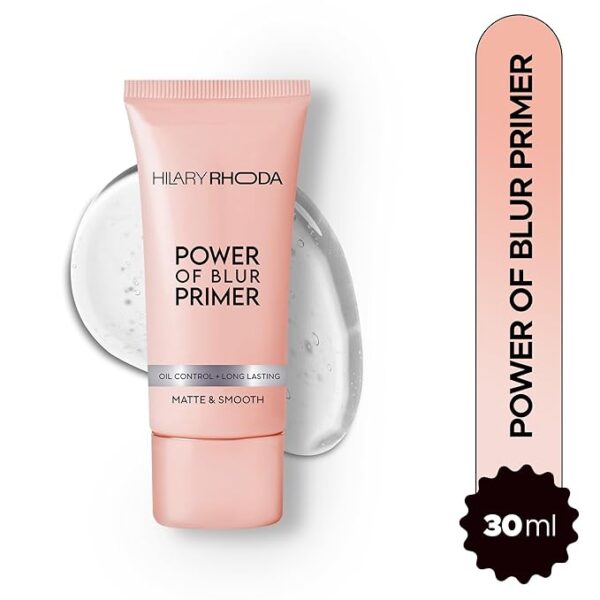 Hilary Rhoda Power of Blur Primer | Lightweight & Silicone-Based | Matte Finish & Oil-Control | Infused with Vitamin A & E | Water-Proof & Smoothening Primer - 30ml - Image 2