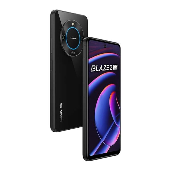 Lava Blaze 2 5G (Glass Black, 6GB RAM, 128GB Storage)| Stunning Ring Light| 50 MP AI Camera |5000 mAh Battery| Upto 12 GB Expandable RAM - Image 3