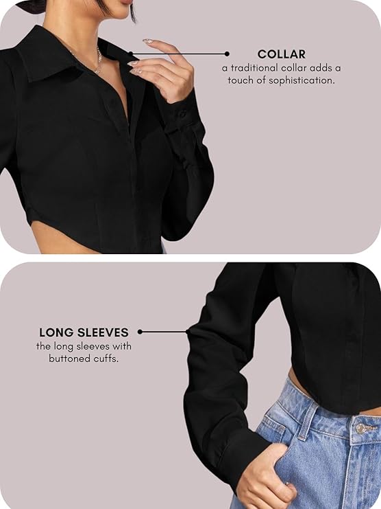 GRECIILOOKS Shirt for Women | Women Shirt | Long Shirt for Women | Shirt Tops for Women | Oversized Shirt for Women - Image 5