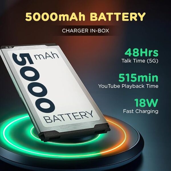 Lava Blaze 3 5G (Glass Gold, 6GB+128GB) | Segment's Fastest 5G Smartphone | Dimensity 6300 Processor | 90Hz Display | 50MP+2MP AI Camera with Vibe Light | 5000 mAh | Special Discount on All Banks - Image 3