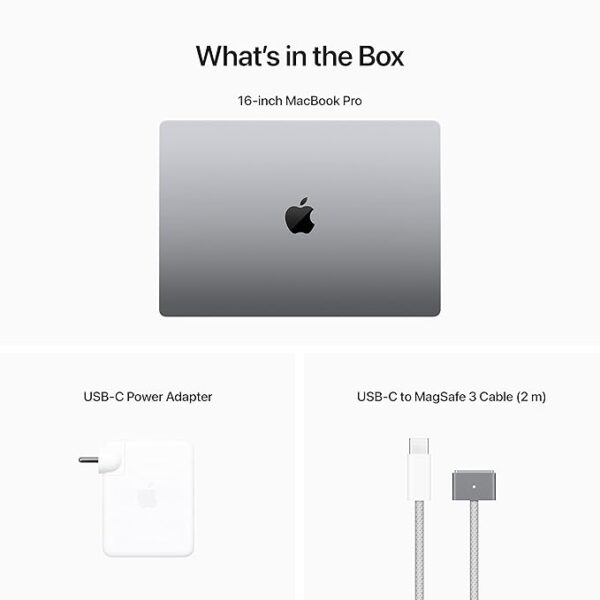 Apple 2023 MacBook Pro Laptop with Apple M2 Max chip with 12‑core CPU and 38‑core GPU: 33.74 cm (16.2-inch), 32GB Unified Memory, 1TB SSD Storage. Works with iPhone/iPad; Space Grey - Image 7