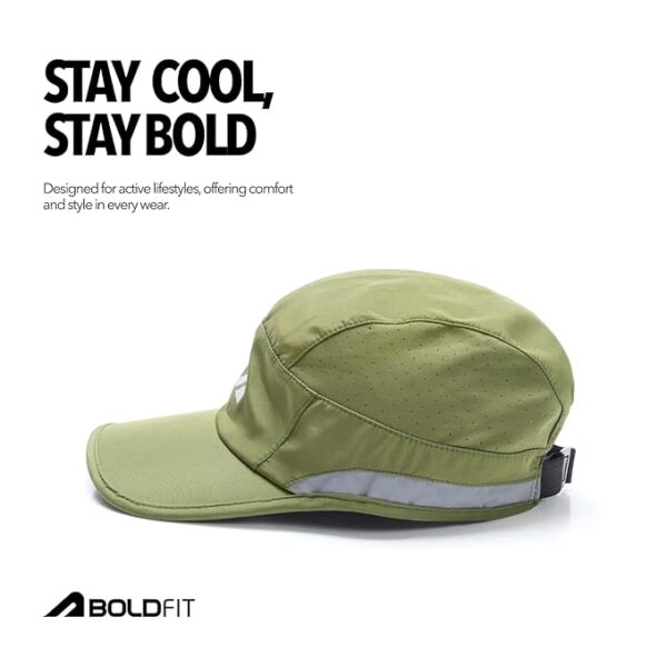 Boldfit Cap for Men Snapback Mens Cap Stylish Quick Dry Unisex Mens Caps for Women Sun Protection HeadCap for Boys Sports Headwear for Man Summer Caps for Men Baseball, Cricket - Image 4
