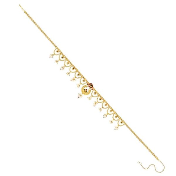 Peora Gold Plated Bridal Jewelry Set Gift for Women Indian Traditional Ethnic Wedding ( kamarband ) - Image 5