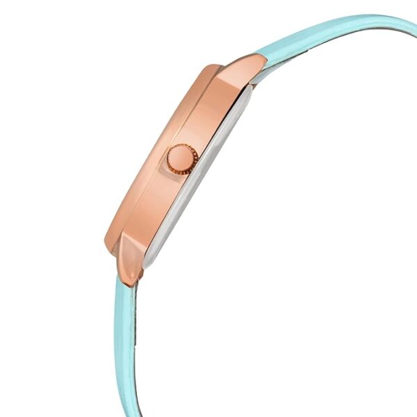 Loretta LT-601 Brown Leather Belt Multicolor Peacock Printed Slim Dial Women Analog Watch for Girls - Image 3