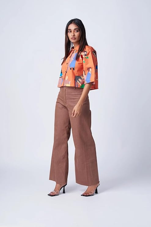 Leriya Fashion Shirt for Women | Crop Shirt for Women | Oversized Shirt for Women - Image 3