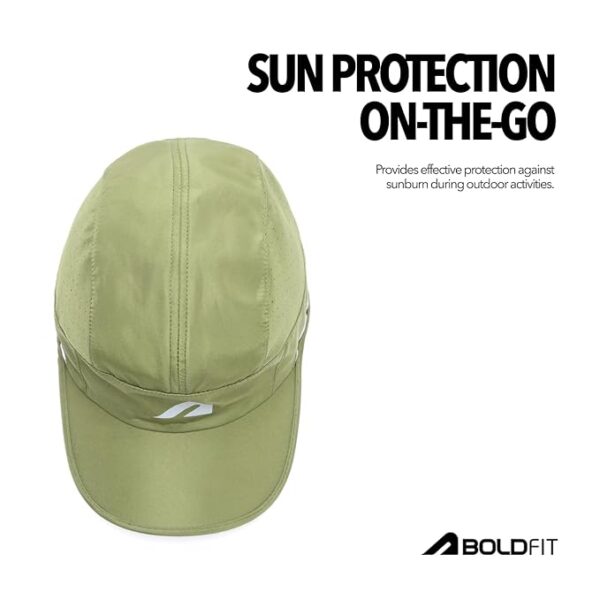 Boldfit Cap for Men Snapback Mens Cap Stylish Quick Dry Unisex Mens Caps for Women Sun Protection HeadCap for Boys Sports Headwear for Man Summer Caps for Men Baseball, Cricket - Image 2