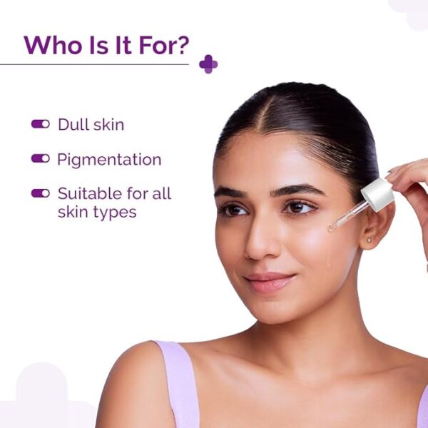 The Derma Co 10% Vitamin C Face Serum | With Vitamin C, 5% Niacinamide & Hyaluronic Acid | Fades Dark Spots | Reduces Pigmentation | Boosts Collagen | Brightens Skin | Suitable For All Skin Types | 30 ml - Image 4
