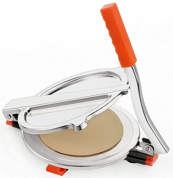 Alpenika Stainless Steel Puri Maker New Press Machine for Home and Kitchen for Making Papad khakhra poori and Many More Manual Hand Press with Handle (Pack of 1) - Image 5