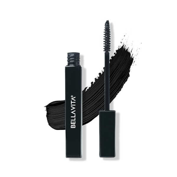 BELLAVITA Intense Drama Waterproof Mascara 8ml | Lengthening & Volumizing Mascara | Curl Lock Formula | Smudge-Proof | Waterproof | Jet Black