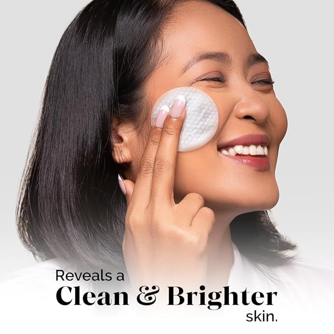 LuxaDerme Korean AM/PM Toner Pads | Remove Impurities & Tighten Pores | Even tone & Hyrdated Skin | Achieve Korean Glass Skin Glow | 91% Natural Ingredients with Niacinamide, Gluathione & Astaxanthin | 60 Pads - Image 2