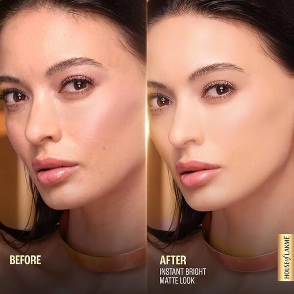 LAKMÉ Makeup+Skincare Vitc Superglow Skin Perfecting Natural Compact For All Skin Types Sand16 8 Gram,Beige - Image 3