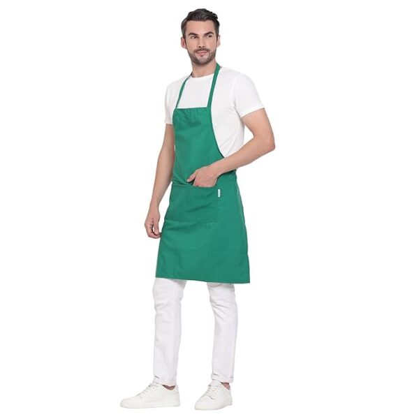 uniformer Apron for Men and Women | Durable & Stylish for Kitchen, Restaurant, Cafes | Ideal for Chefs, Bakers & Home Cooks | Easy to Clean | Unisex Design - Image 4